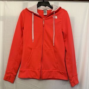 The North Face Women's‎ Size Small Hot Coral Pink Full Zip Hoodie Sweatshirt